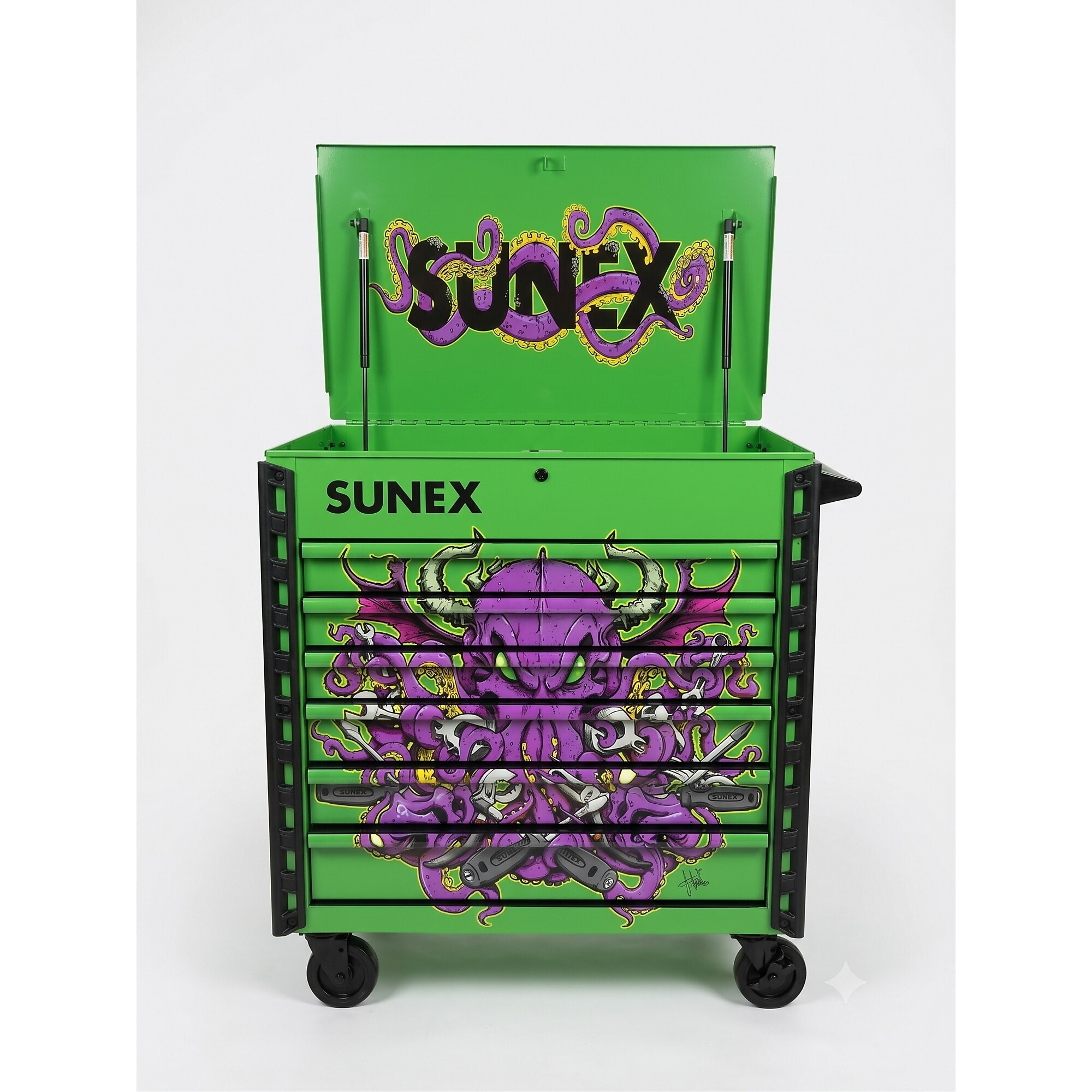 SUNEX TOOLS, Model #8056FDLGCTOOLU -Tony Squindo CTOOLU Full Drawer Cart